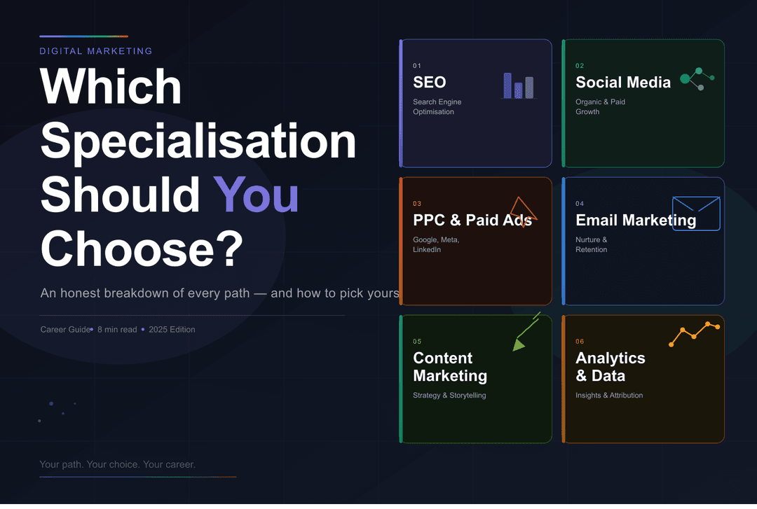  Which Digital Marketing Specialisation Should You Choose? An Honest Breakdown