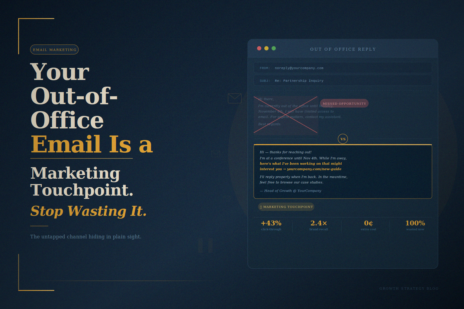 Your Out-of-Office Email Is a Marketing Touchpoint. Stop Wasting It.