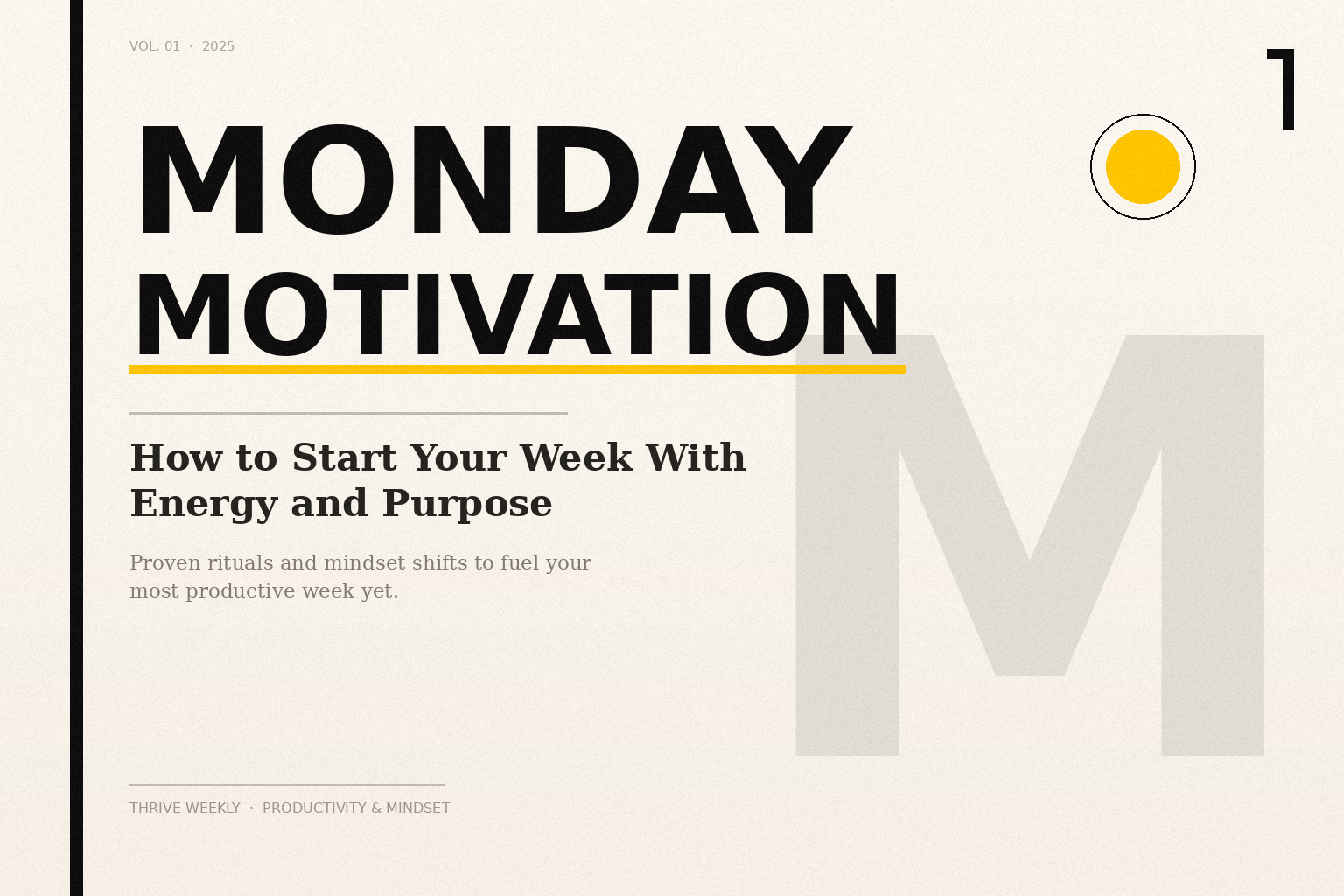 Monday motivation guide