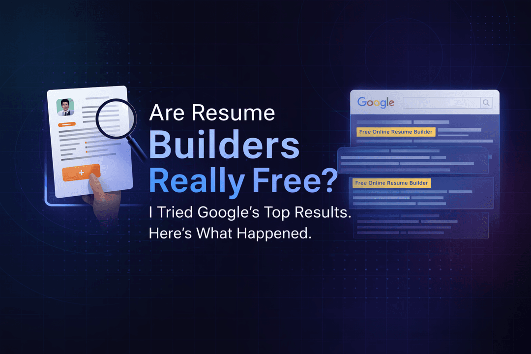 Are Resume Builders Really Free? I Tried Google's Top Results. Here's What Happened.