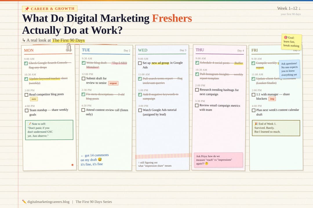 You Got the Job. Now What? What the First 90 Days in Digital Marketing Actually Look Like.